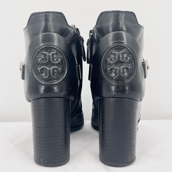 Black Leather Ankle Boots - Picture 4 of 16